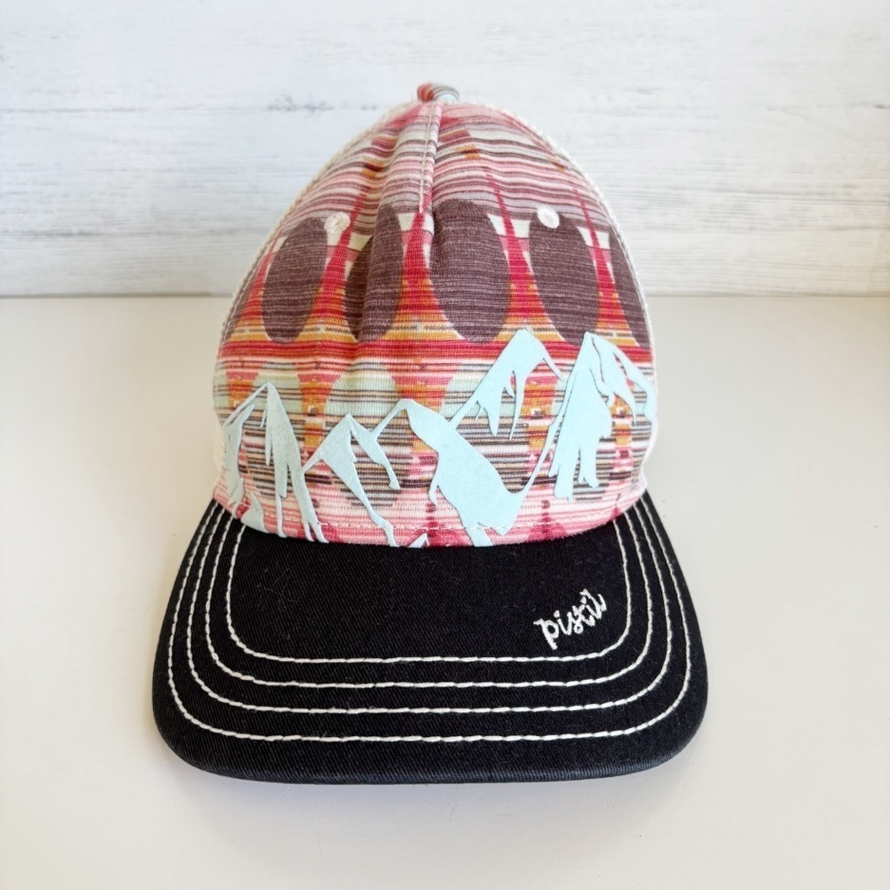 Pistil Designs Mountain Wonder Mesh Back Trucker Hat Adjustable Snap Back